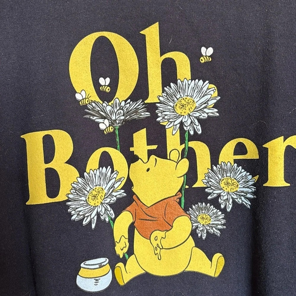 Disney Winnie the Pooh Oh Bother women’s blue sweatshirt size medium - Picture 3 of 6